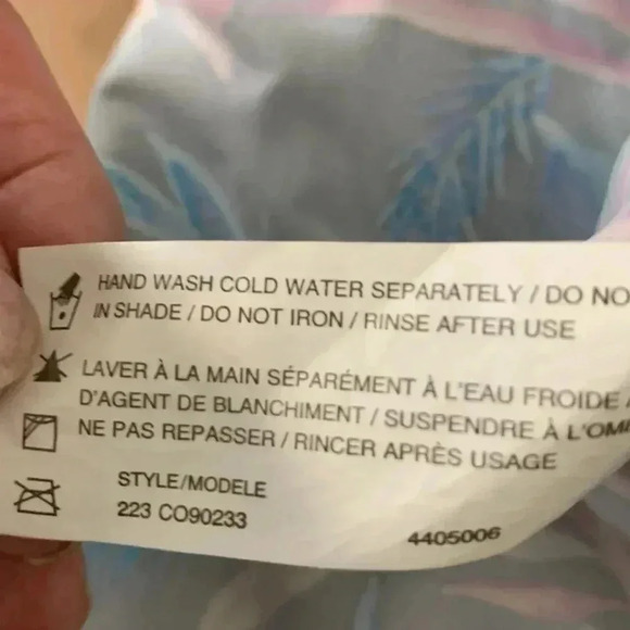 Christina  Tankini Top, Adjustable Straps, Colourful Size 18 - Picture 9 of 9